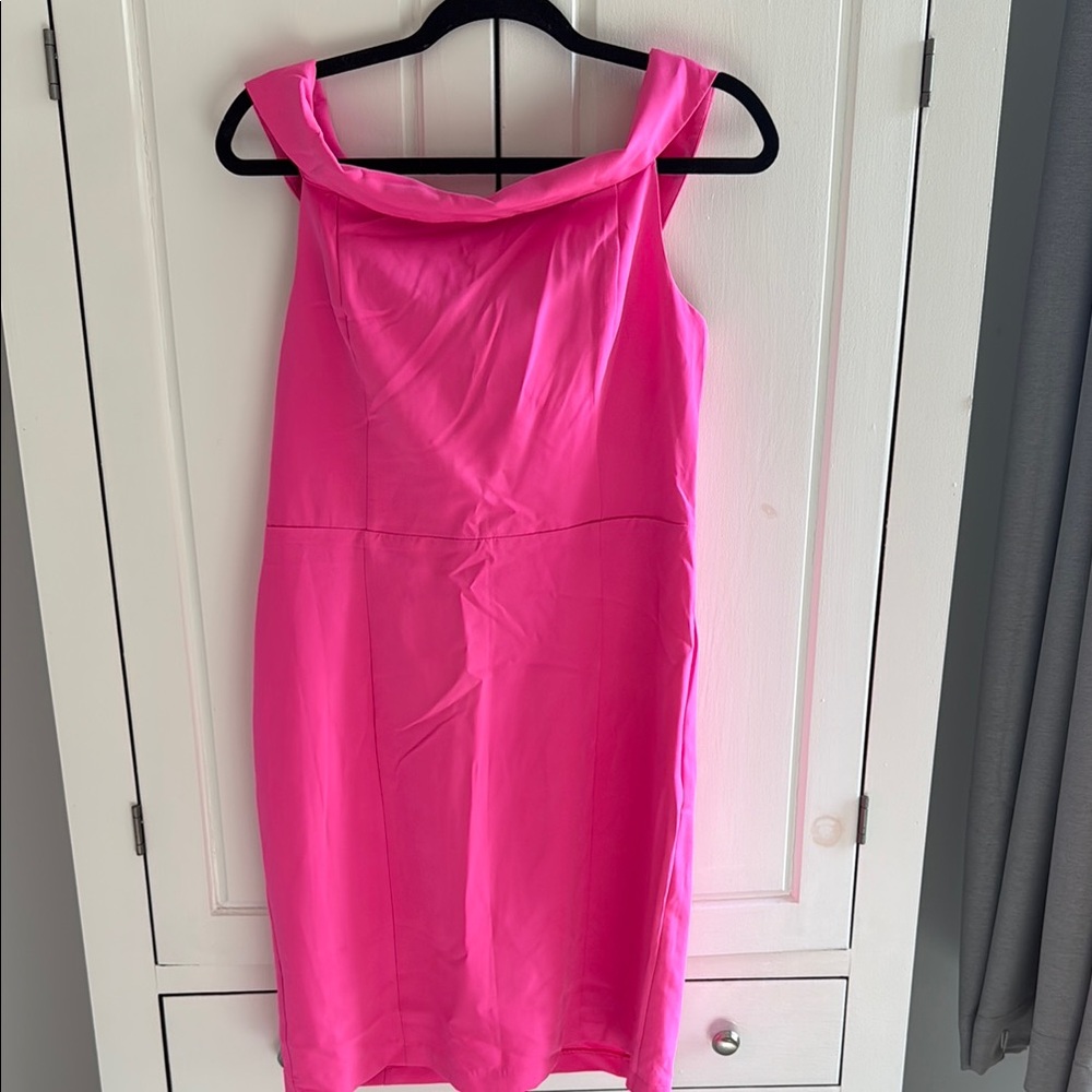 Sam Edelman Pink Sheath Mini Dress Cowl Neck Sleeveless